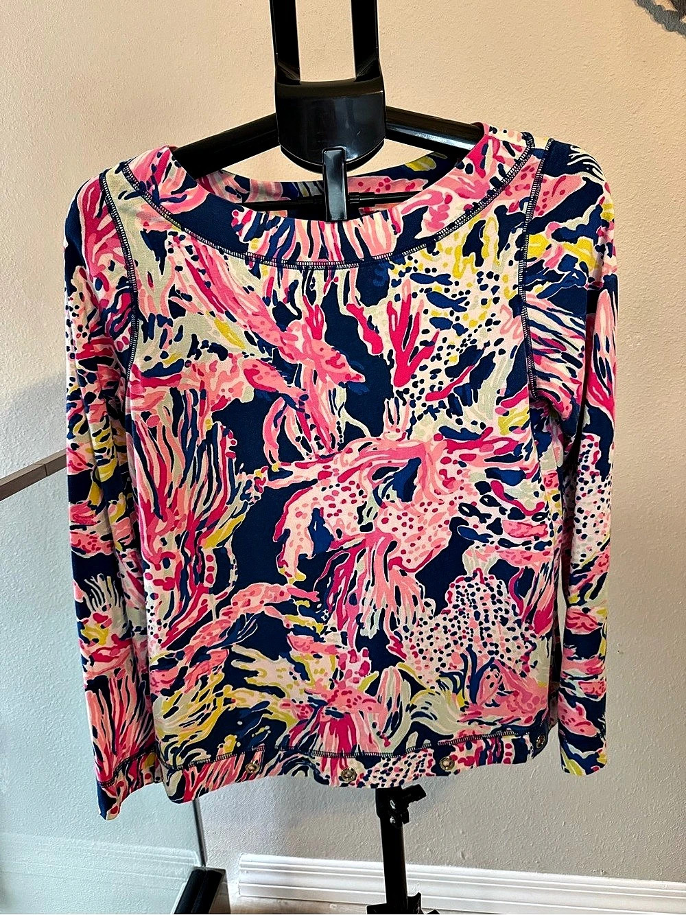 Lilly Pulitzer Floral Long Sleeve Top